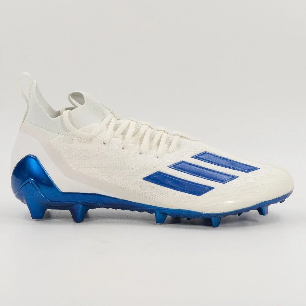 Adidas Adizero Primeknit 'White Royal Blue' GV9621 Football Cleats Multi Size